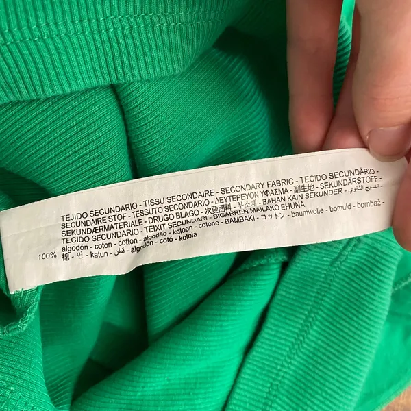Zara Green Ribbed Ruffle Sleeve Bodycon Mini Dress Size M Preppy‎ Spring - Image 8
