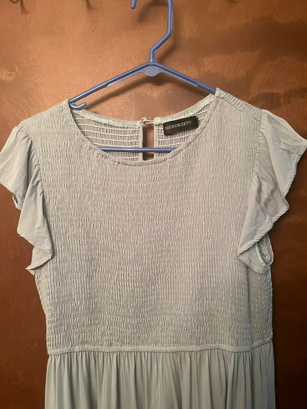 Mint Green Long Dress Size L - Image 2