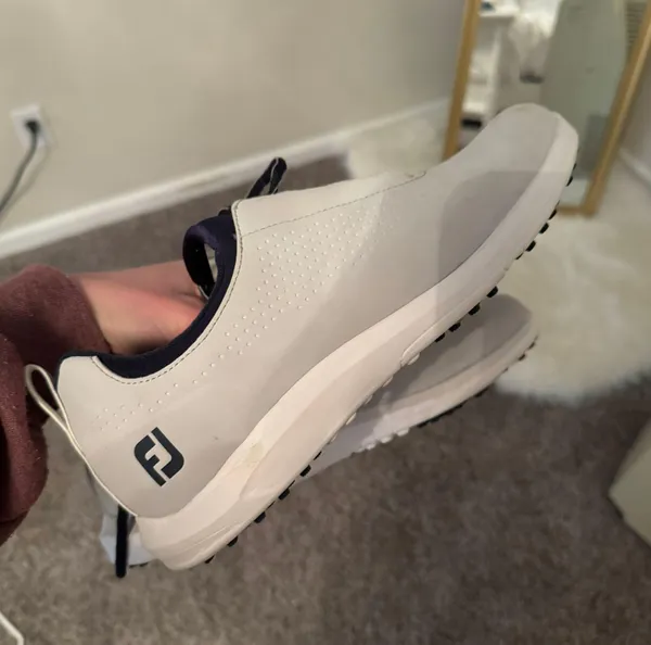 Women's FJ Leisure Spikeless Golf Shoes Gray/Blue - Image 3