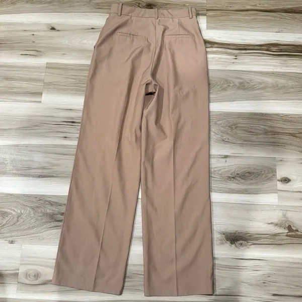 Zara Tan Straight Leg Pants Women’s Medium - Image 5
