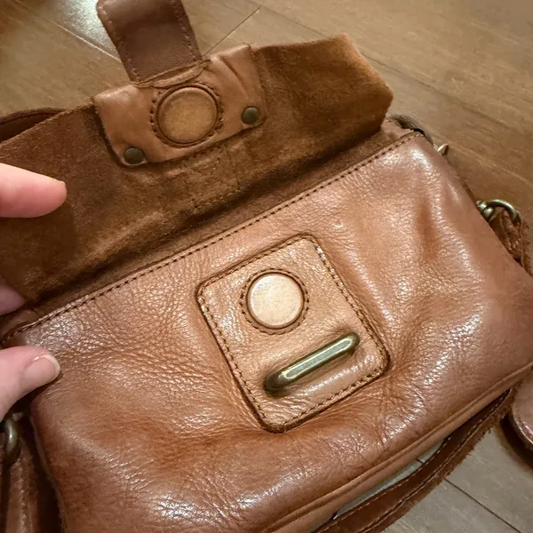 Harbour & 2nd Brown Luna Leather Crossbody Belt Bag - Image 7