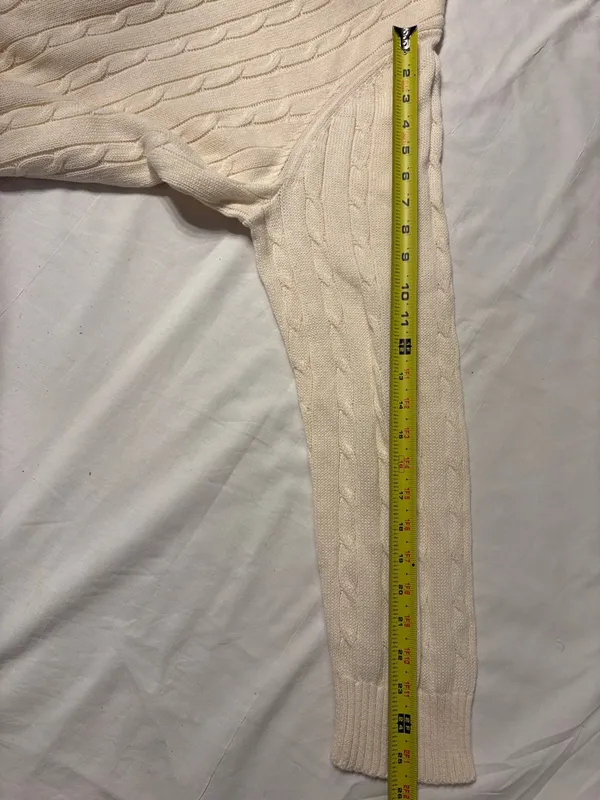 Woman Within GrandmacoreCream Cable Knit Button-Front Cardigan Size 1X NWOT - Image 9