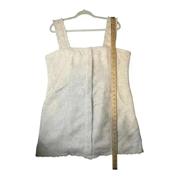 House of Harlow 1960 Cream Tweed Mini Dress, XL‎ - Image 7
