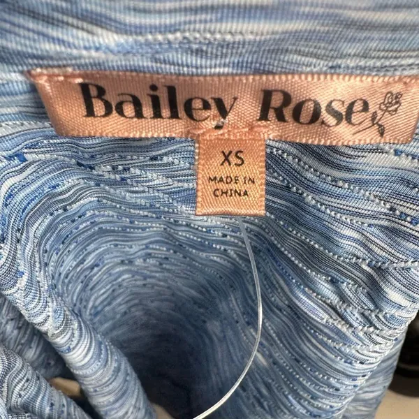 Dolls Kill Bailey Rose space dye mini romper in blue textured knit size XS NWOT - Image 5
