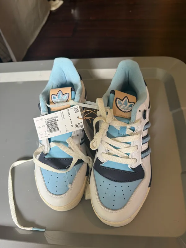 NWT adidas originals rivalry 86 low cloud white/clear blue/shadow navy - Image 8