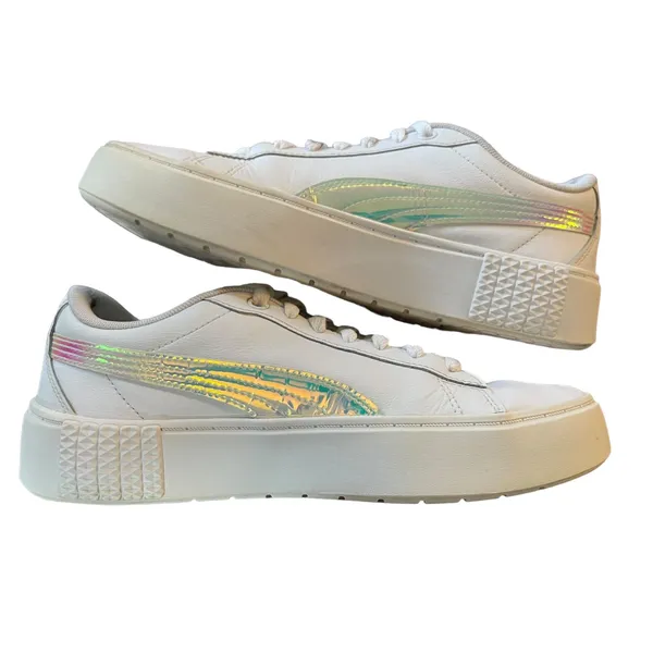 Puma Jada Holographic White Sneakers Size 8.5 - Image 7
