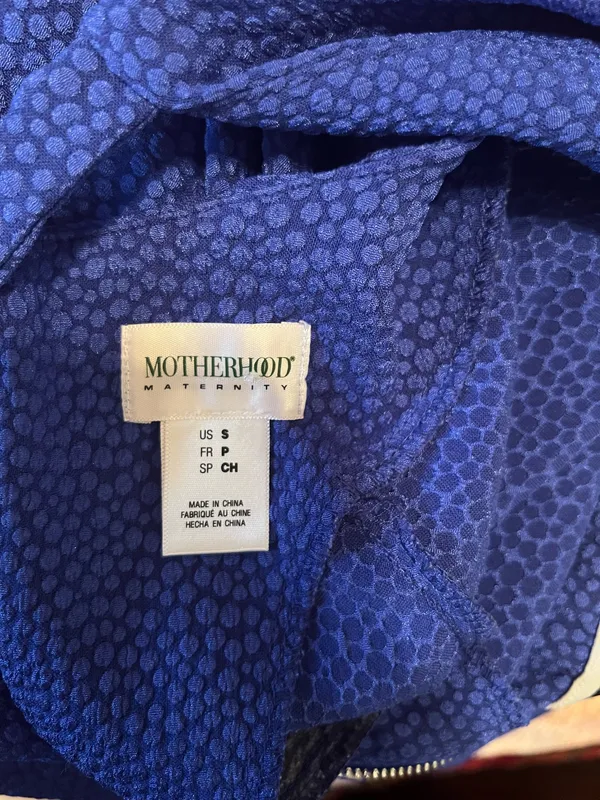 Motherhood Maternity Blue maternity simple dress - Image 3