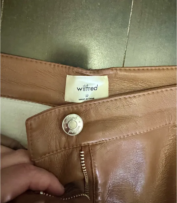 Aritzia Wilfred Leather Pants - Image 4