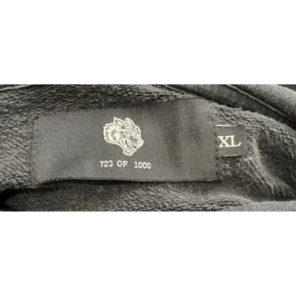 Darc‎ Sport Wolves Forever Skull Graphic Hoodie Black XL Limited Ed 723/1000 - Image 3
