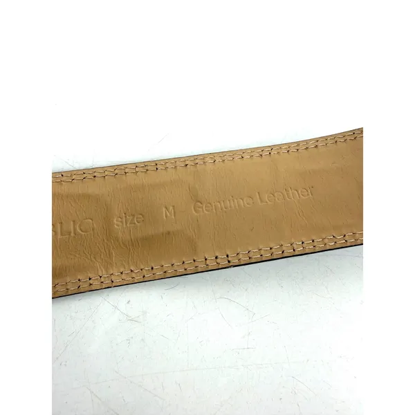 Banana Republic Belt Womens Medium Black Croc Leather Vintage Italian Y2K - Image 4