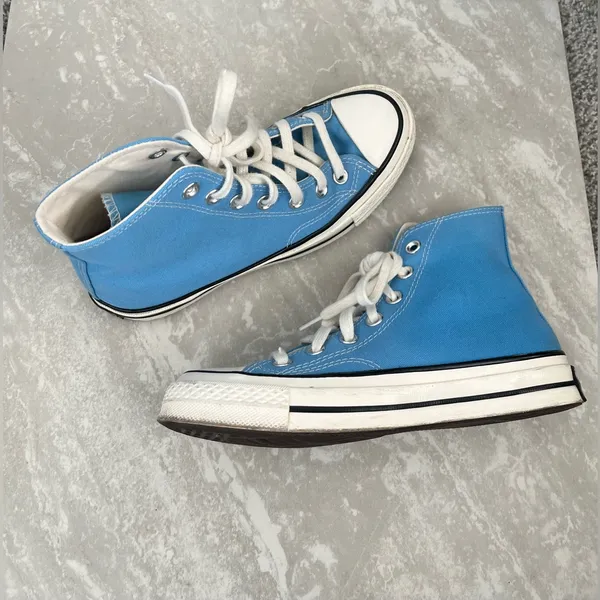 Converse Chuck 70 Vintage Canvas Hi-Top sneaker in University Blue- Woman’s 6 - Image 2