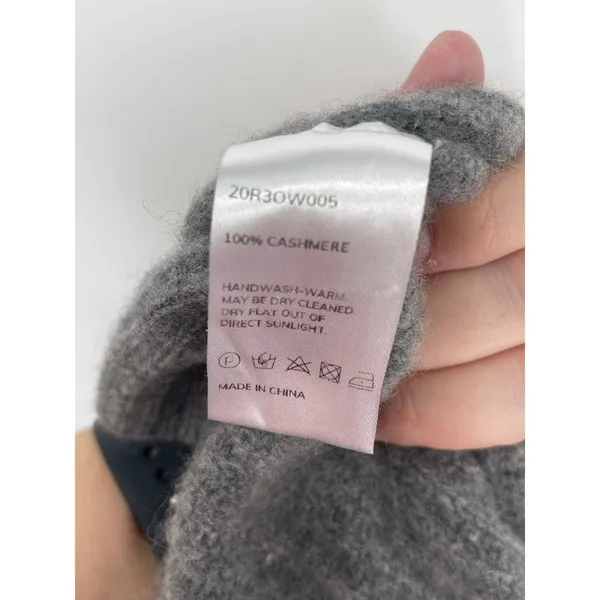 Nap 100% Gray Cashmere Open Front Cardigan‎ Size S Cozycore Soft Casual - Image 5