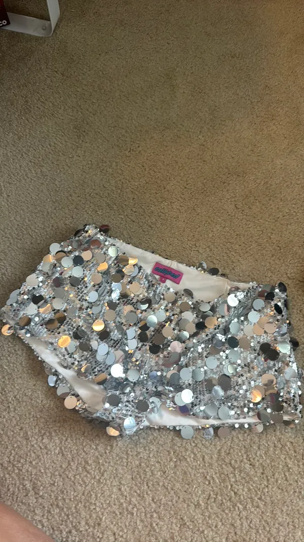 Edikted Sequin Shorts Micro - Image 3