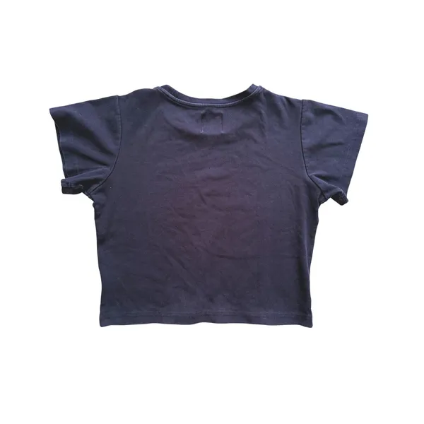 With Jean Y2K Graphic Baby Tee Crop Tshirt Medium Black Streetwear 90s Retro - Image 3