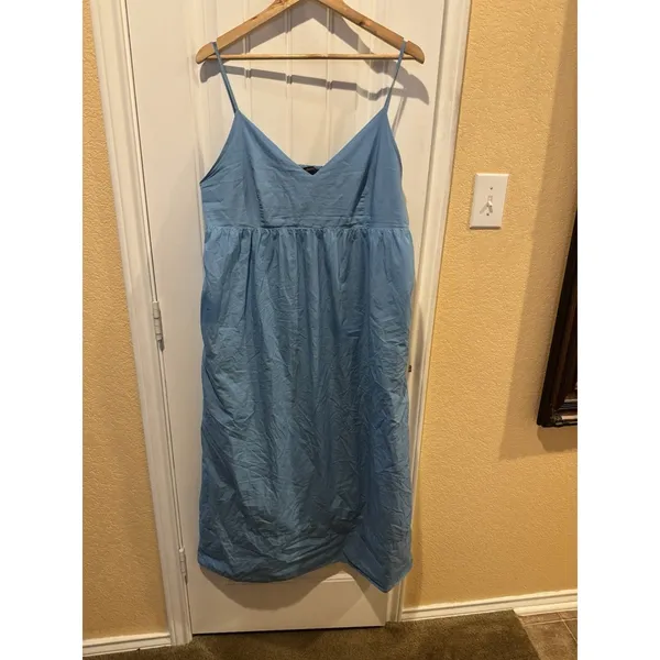 Quince Organic Cotton Midi Dress L - Image 2