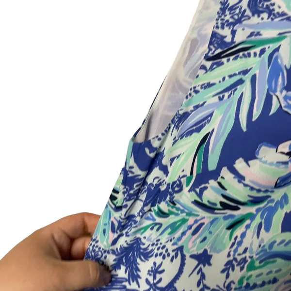 Lilly Pulitzer Evah Shift High Tide Navy Ready Set Gecko Engineered Dress sz S - Image 4