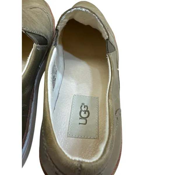 Ugg Womens Green Leather Slip-On Loafers Shoes Size 8 SKU8133 - Image 12