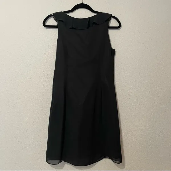 Adrianna Papell Black Ruffled Layered Mini Formal Dress Womens XS Cocktail Party - Image 5