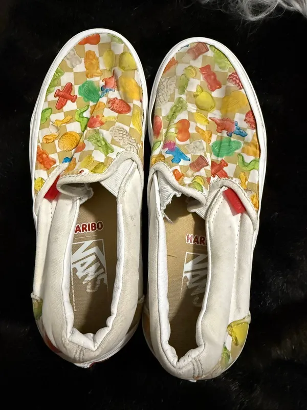 Vans x Haribo Classic Slip On Shoes Men's 6.5 Women 8 gummy bears - Image 5