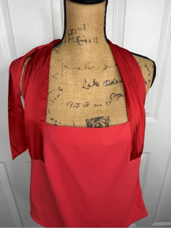 Free People x REVOLVE Get It Done Halter Top Bodysuit in Berry Twists Sz L - Image 6
