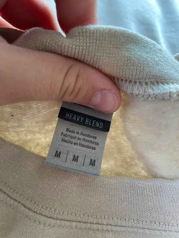 Embroidered Harry Styles Sweatshirt Tan Size M - Image 3