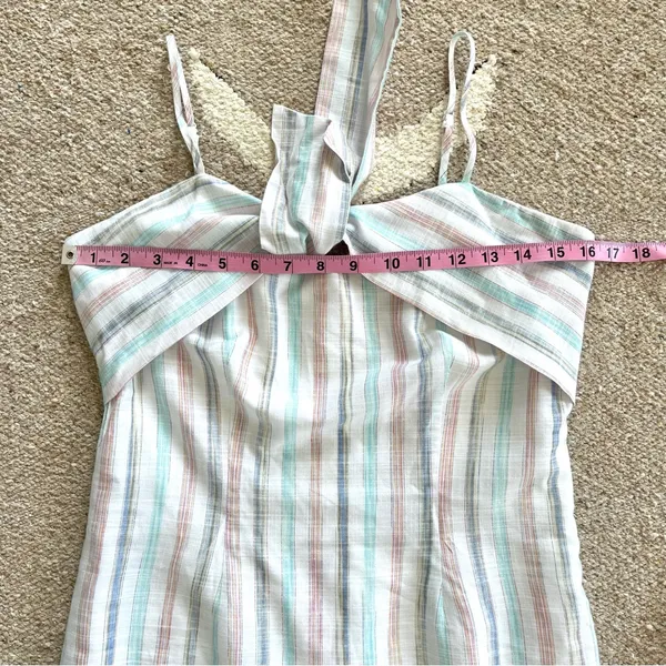 Cupcakes & Cashmere x Revolve Soleil Striped Mini Dress in Optic White Size 4 - Image 7