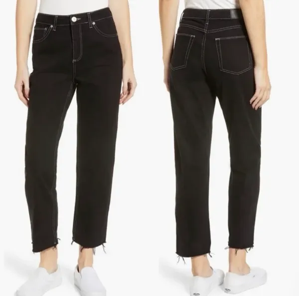 BDG Black Jeans White trim - Image 2