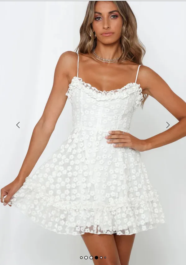 White Dress Size L - Image 2