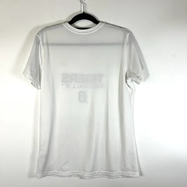 Nike Dri-Fit‎ Women’s MLB Detroit Tigers Baseball Top Size Large White Sporty - Image 9