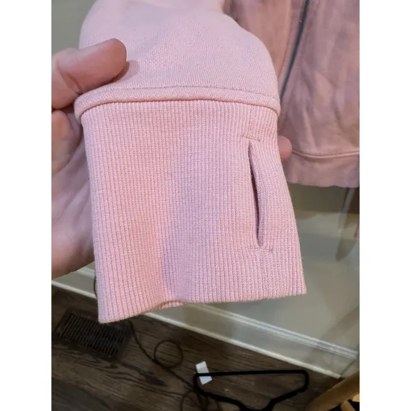 Lululemon Scuba Full Zip Hoodie Pink Size 6 Sweatshirt Athlesiure Performance - Image 6