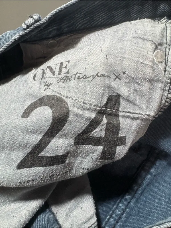 ONE TEASPOON Distressed High-Rise Blue Denim Shorts - Image 5