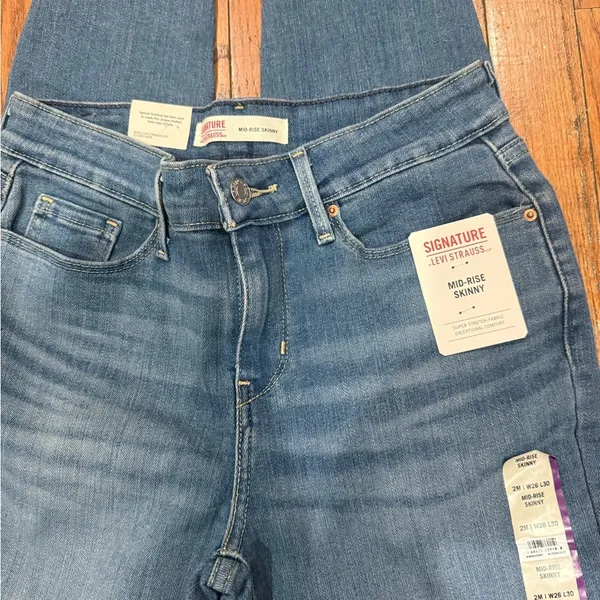 Levi's Signature by Levi Strauss Blue Skinny Jeans - Image 2