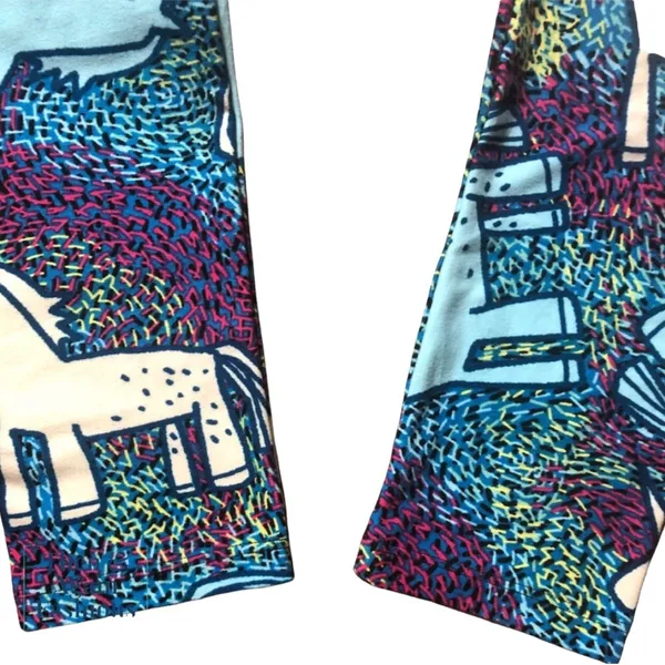 Unicorn LuLaRoe Leggings Rare Hard to Find Print Size OS (2-10) New - Image 3