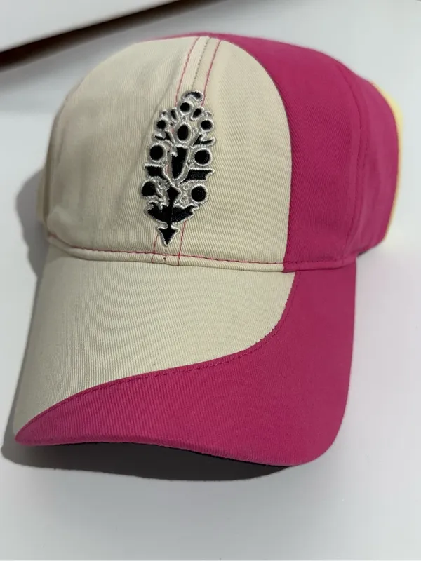 NWT! FP Movement by Free People Pink & Cream Floral Patch Baseball Cap - Image 4
