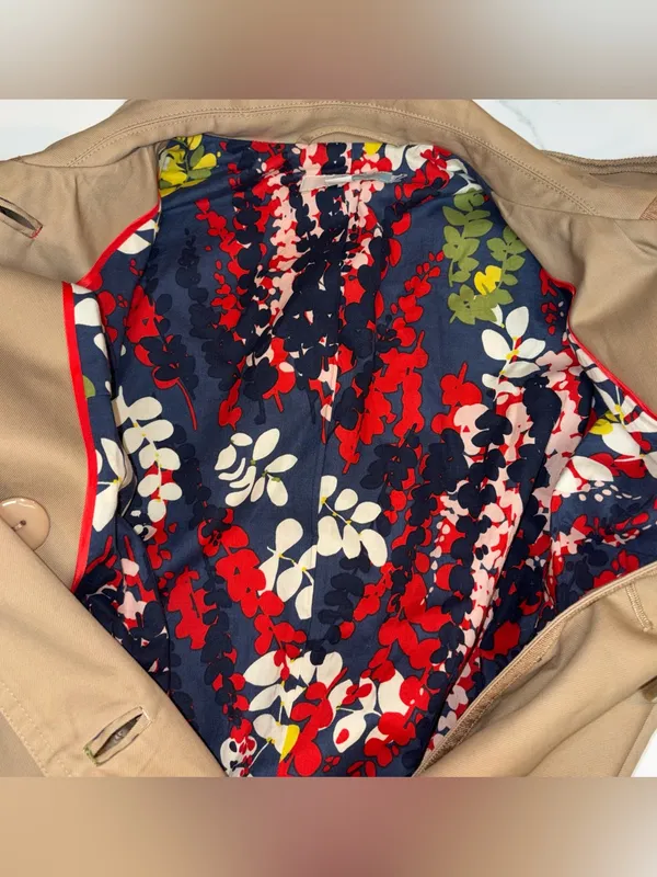 Boden Khaki Trench Coat 10P Tan Size 10 - Image 9