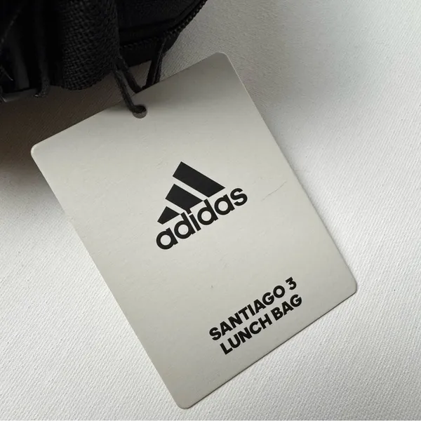 Adidas Black & White Multi-Use Three Stripe Santiago 3 Lunch Bag NWT - Image 9