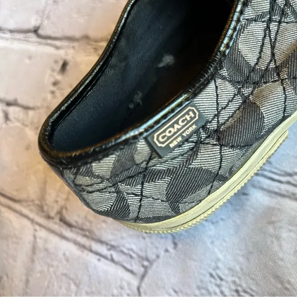 Coach Kalyn Low Top Logo Canvas Sneakers Shoes Womens 5.5 Black - Image 11