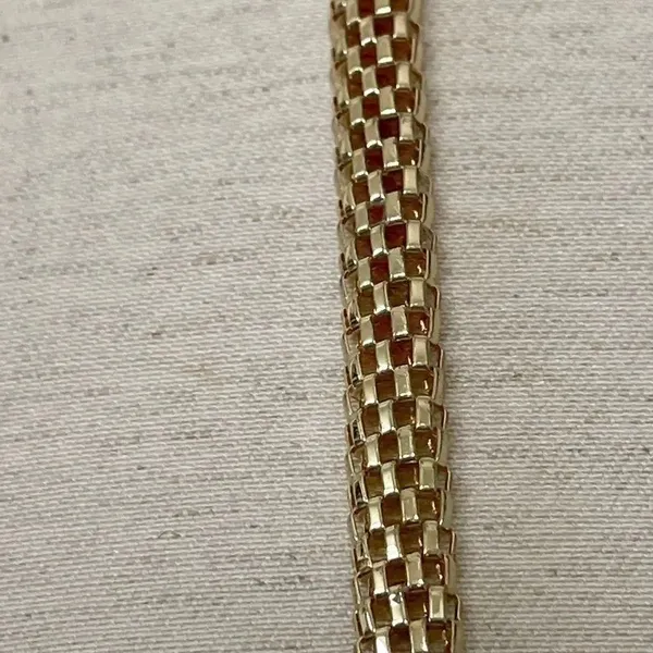 Long gold tone thick chain necklace - Image 2