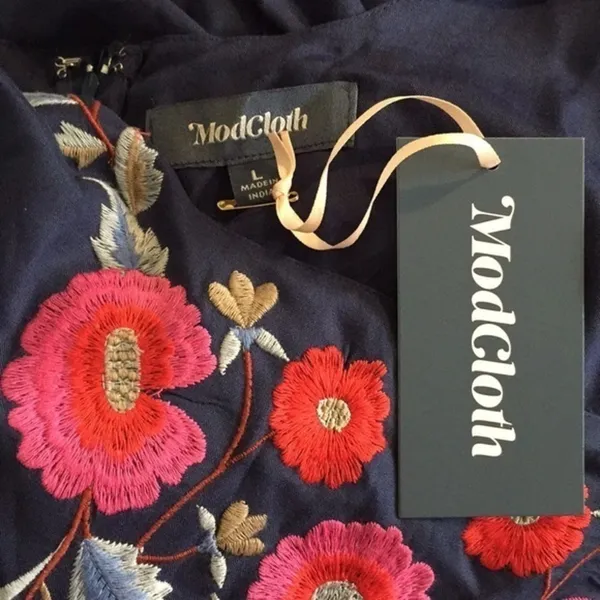 Modcloth NWT Navy Blue Enlightened Look Dress New - Image 6