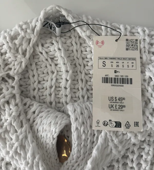 Zara Chunky Knit Top - Image 3