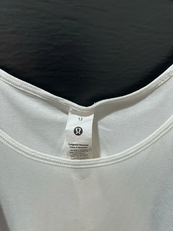 White Lululemon Tank 12 - Image 3