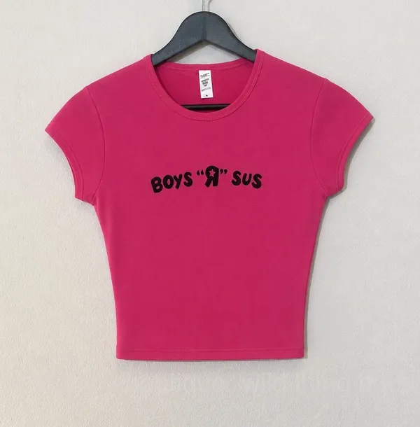 Crop baby tee Pink Size M - Image 2