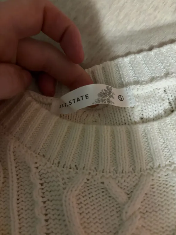 altrd state cropped sweater White - Image 2