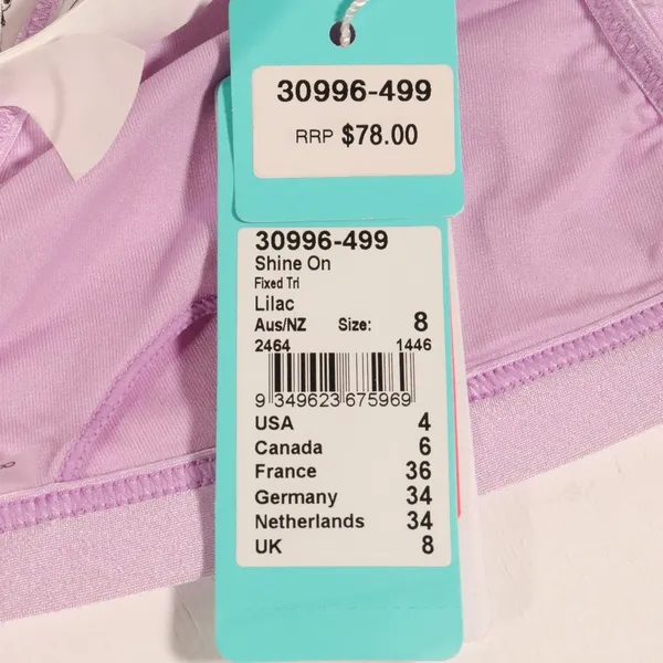NWT Seafolly X Revolve Shine On Fixed Tri Bikini in Lilac - Image 11