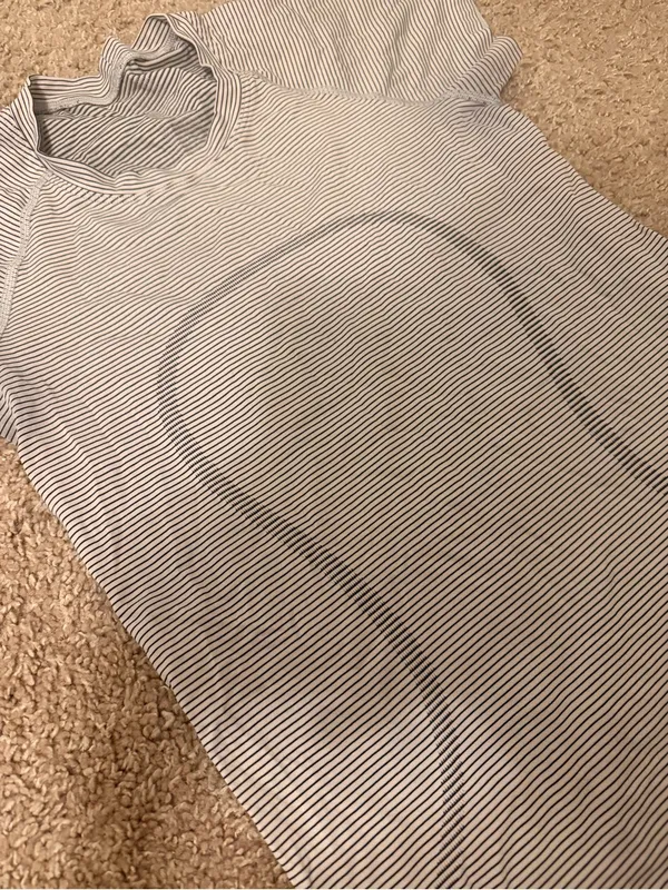 lululemon athletica Striped Swiftly Tech in Black and White - Image 8