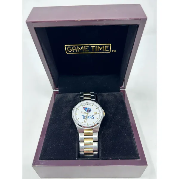 Game Time Men's MVP Series Tennessee Titans Two Watch w/Date Quartz Analog‎ - Image 5