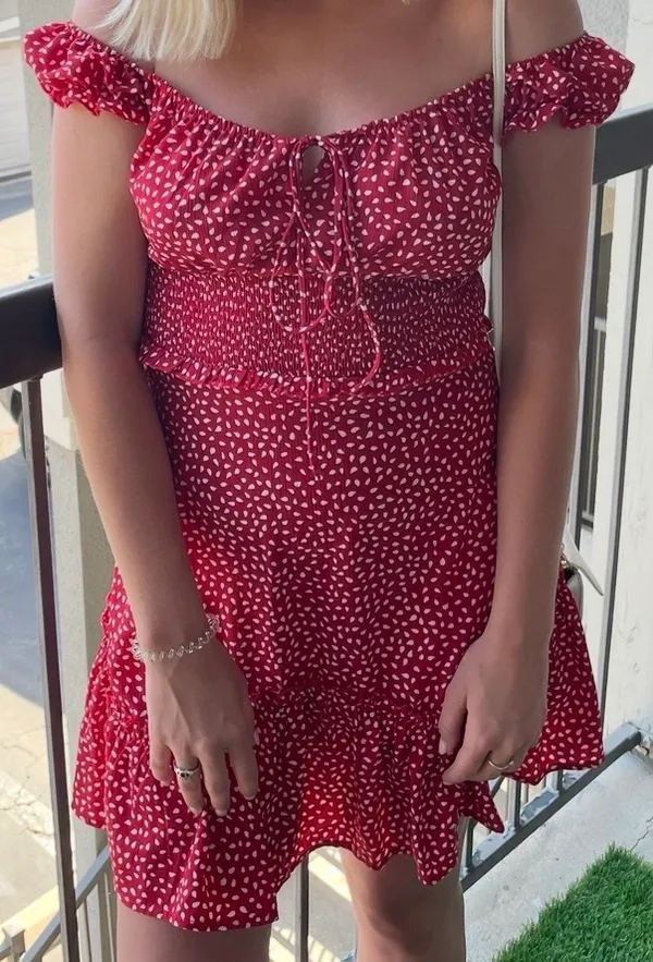 Red Polkadot Dress - Image 3