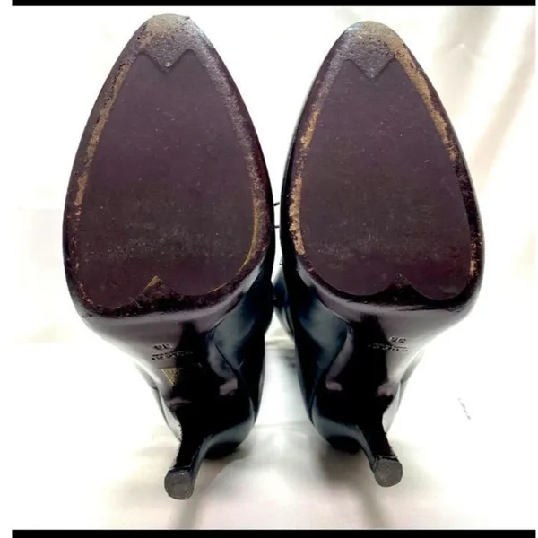 Black equestrian Gucci Elizabeth knee high boots sz 6 - Image 9