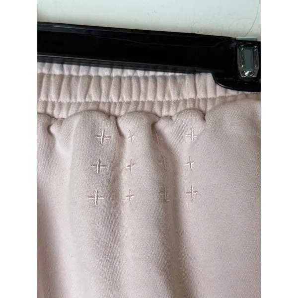 Ksubi 3 x‎ 4 Trak Shorts Women Large Dusty Pink Cotton Fleece Athleisure Comfy - Image 8