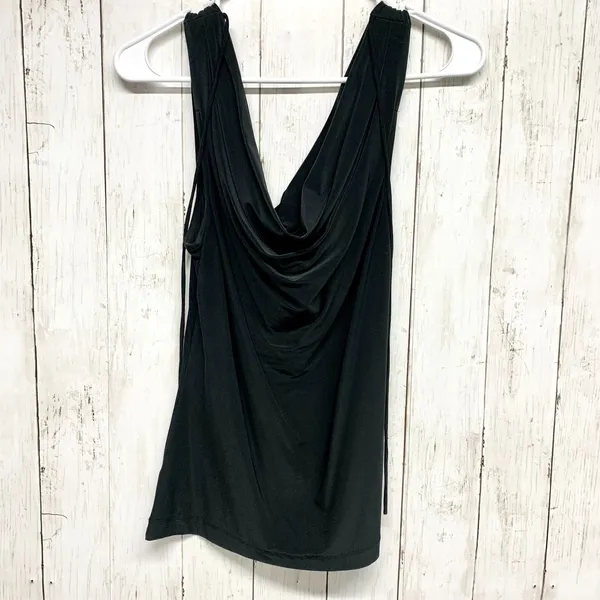 The Limited Shirt Women Size‎ Small Black Scoop Cowl Neck Sleeveless Tank Blouse - Image 4